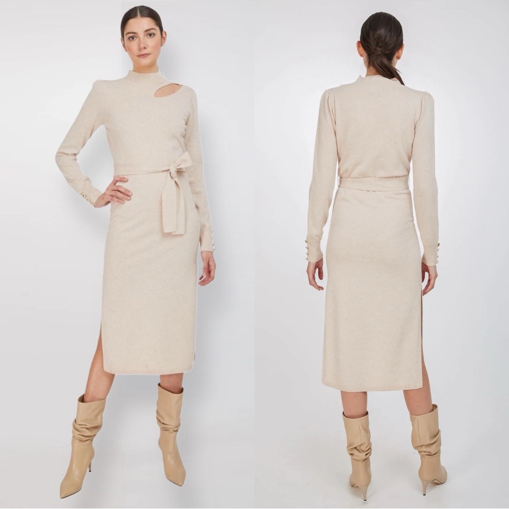 NWT Generation Love Lulu Sweater Dress Oatmeal Size Small